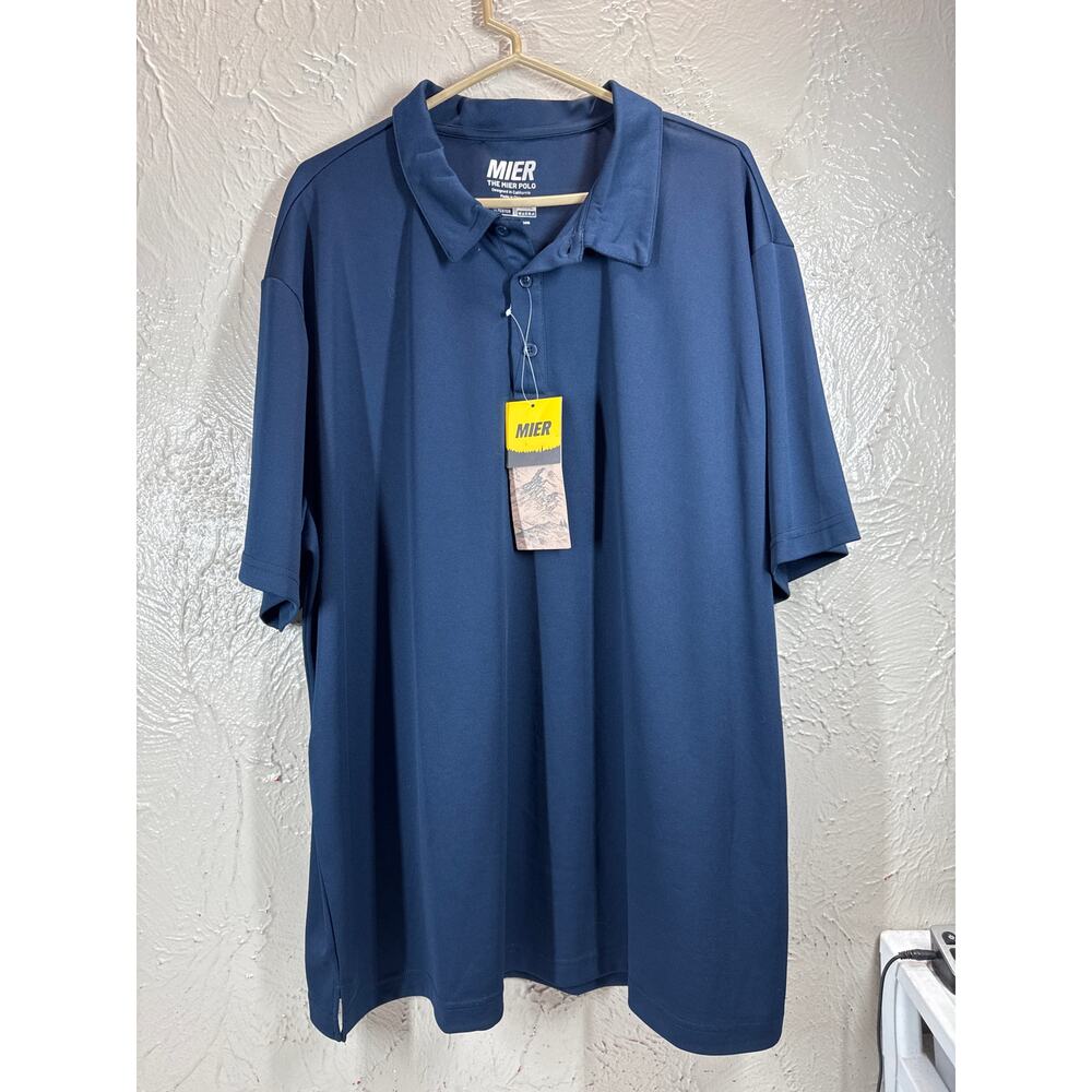 Mier the Mier Polo Black Short Sleeve Shirt Mens XXXL‎ NWT